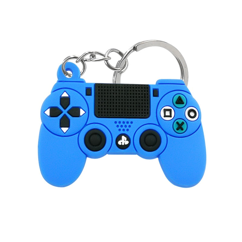 1PCS PVC new style Game Machine Keychain & Keyring Cute Gamepad Joystick Key Chain Keychains Bag Car Hanging fit men boy keys