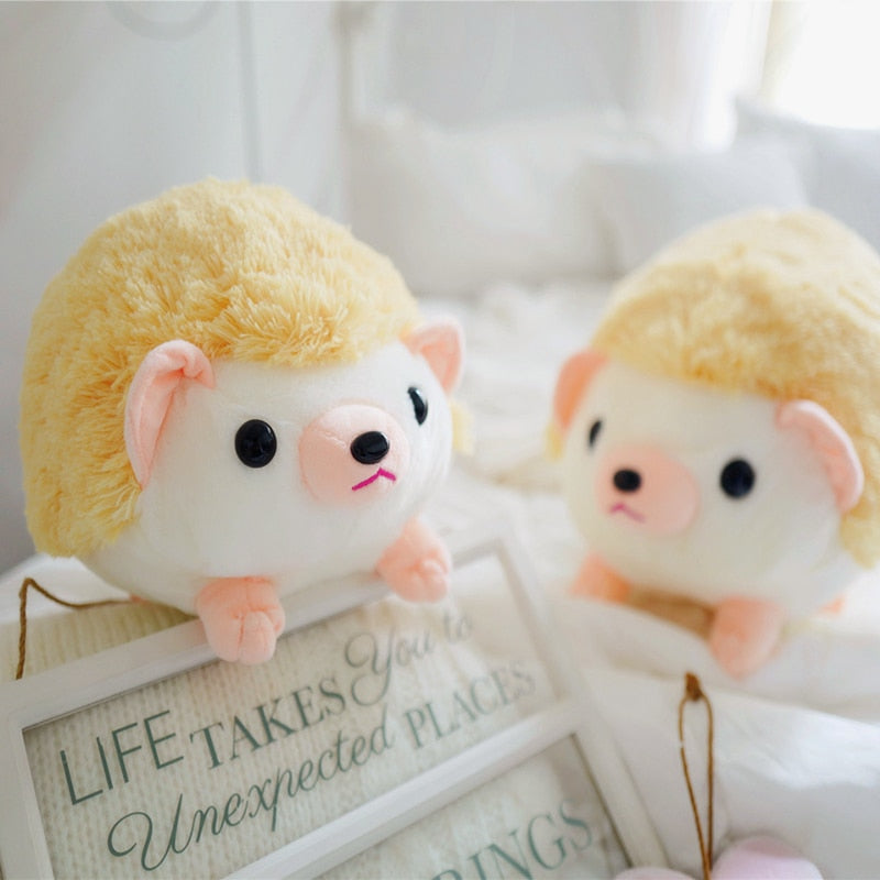 Cute cartoon plush hedgehog doll soft cotton plush kawaii hedgehog plush toy baby night birthday gift for kids