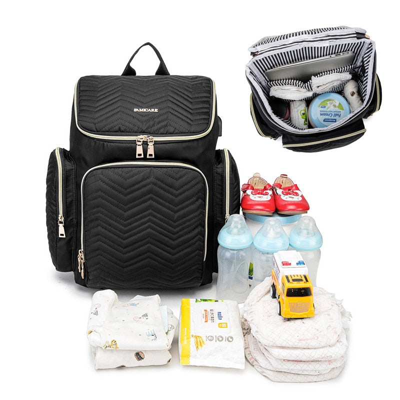 2021 Baby Diaper Bag Large Capacity Nappy Bag Maternity Travel Mochila Mummy Backpack Nursing Shoulder Bag Baby Care Handbag