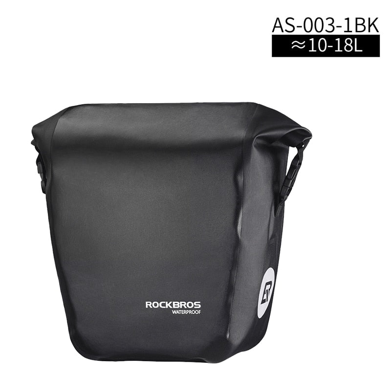 ROCKBROS Waterproof Bike Bag 27L Travel Cycling Bag Basket Bicycle Rear Rack Tail Seat Trunk Bags Pannier MTB Bike Accessories