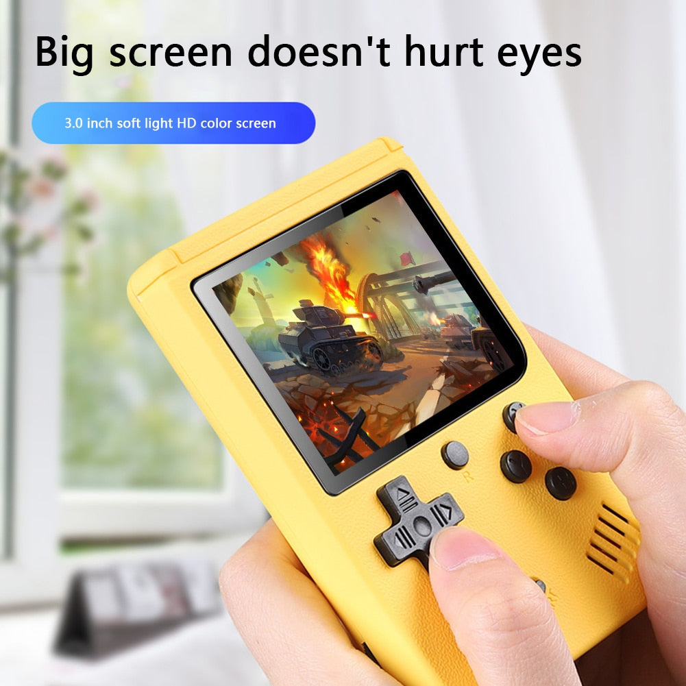 ALLOYSEED Retro Portable Mini Handheld Video Game Console 3.0 Inch Color LCD Kids Color Game Player Built-in 800 Games Player