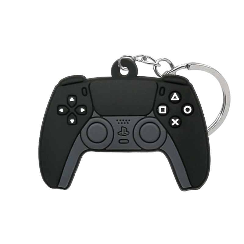 1PCS PVC new style Game Machine Keychain & Keyring Cute Gamepad Joystick Key Chain Keychains Bag Car Hanging fit men boy keys