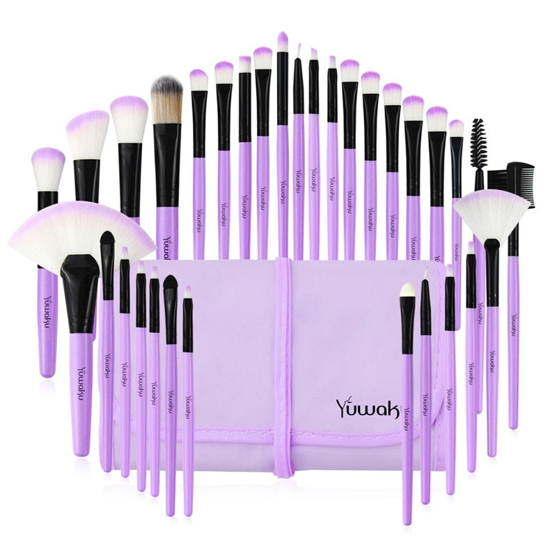 Kainuoa 32Pcs Makeup Set Foundation Eye Shadows Lipsticks Powder Highlight Conceal Brushes Professional Makeup Tool Kit With Bag