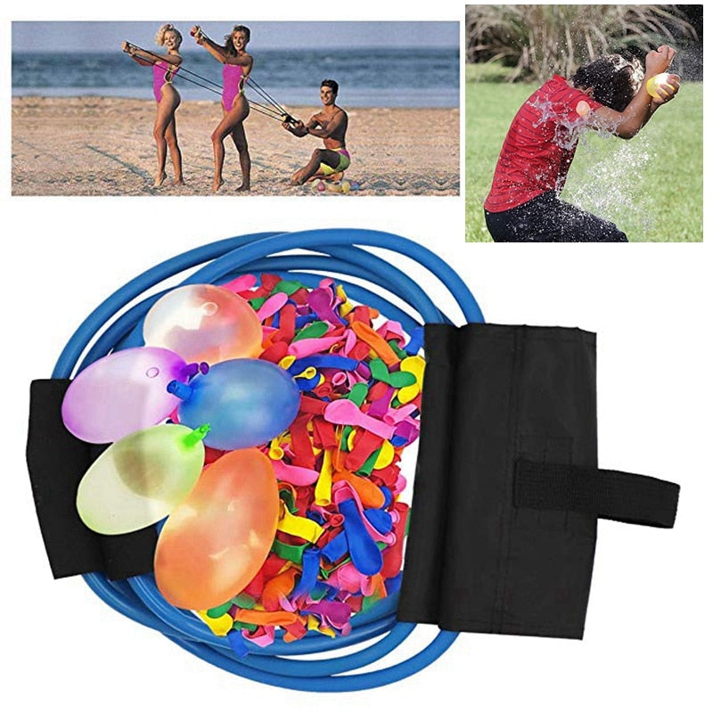 222PCS Magic Water Balloons Launcher Water Bombs Swimming Pool Beach Toys For Kids  Balloon 3 Person Launchers War Game