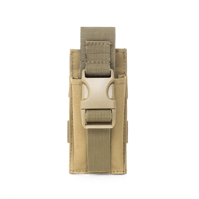 Tactical Single Pistol Magazine Pouch Molle Pouch Knife Flashlight Sheath Airsoft Hunting Ammo Camo Bags Belt Bags