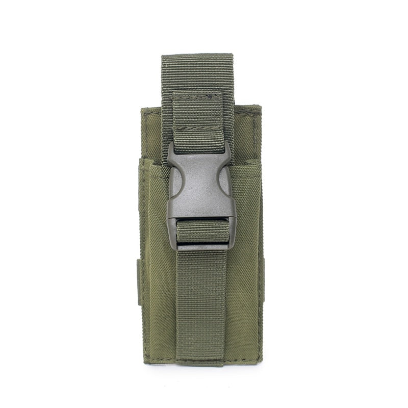 Tactical Single Pistol Magazine Pouch Molle Pouch Knife Flashlight Sheath Airsoft Hunting Ammo Camo Bags Belt Bags