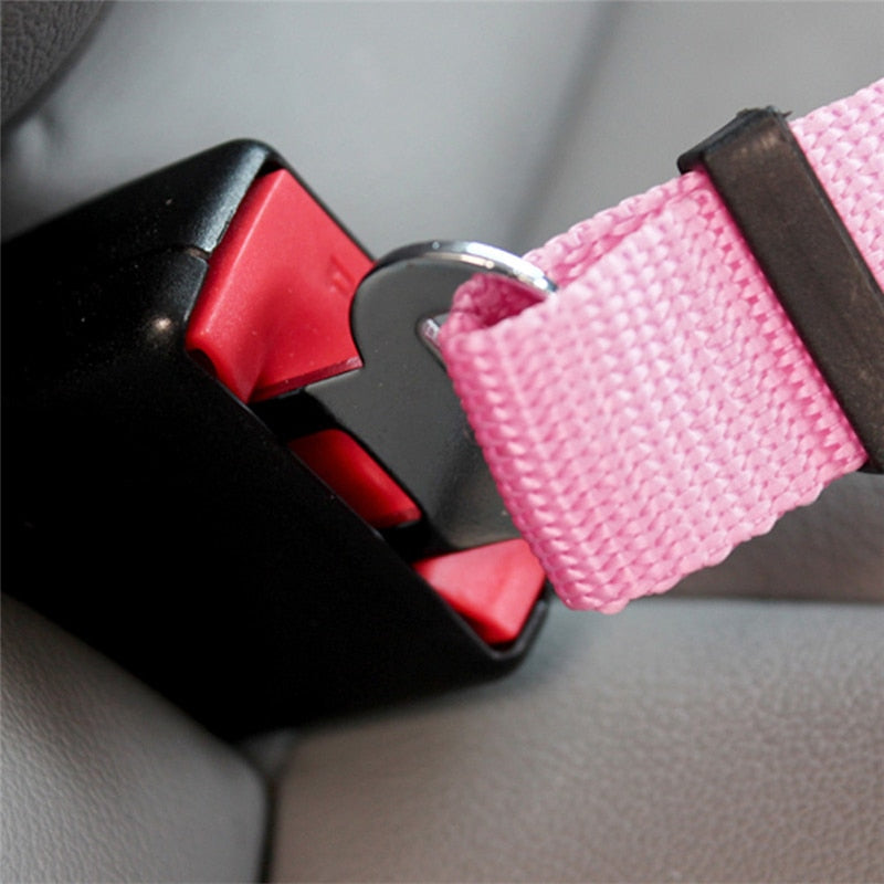 Adjustable Safety Seat Belt Nylon Pets Puppy Seat Lead Leash Dog Harness Vehicle Seatbelt Pet Dog Supplies Travel Clip