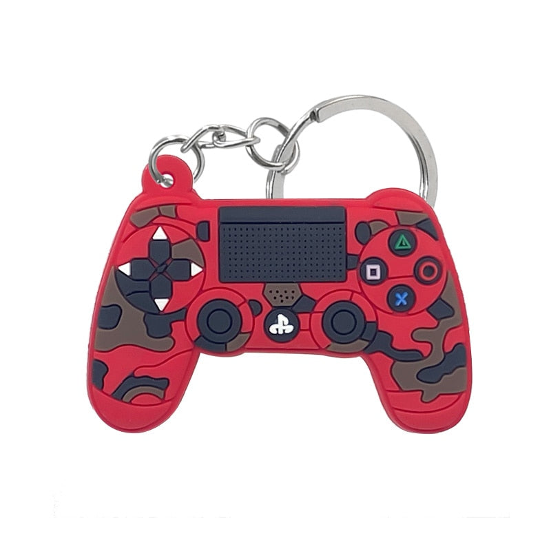 1PCS PVC new style Game Machine Keychain & Keyring Cute Gamepad Joystick Key Chain Keychains Bag Car Hanging fit men boy keys