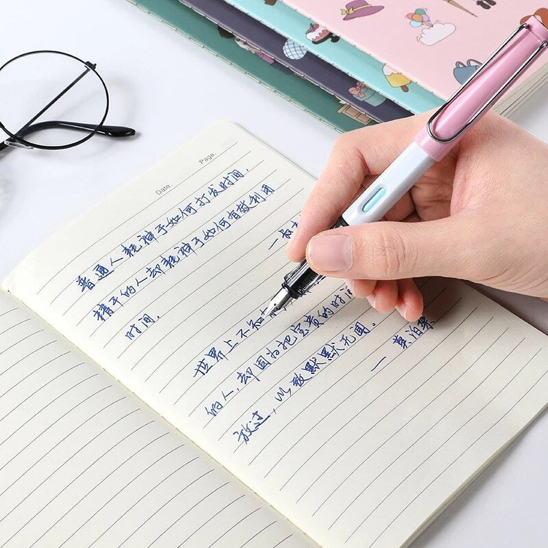 4 pcs/Lot A5 Notebook 30 Sheets Kawaii Stationery Cute Notepad Diary Book Journal Record Office School Supplies For Kids Gifts