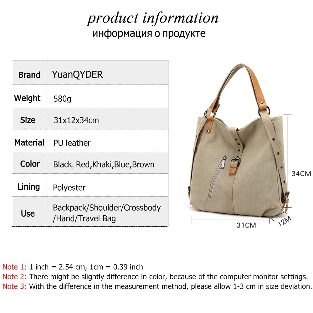 Crossbody Bags for Women Quality Canvas Luxury Ladies Handbags Woman Bags Designer Female Shoulder Messenger Bag Bolsos Mujer