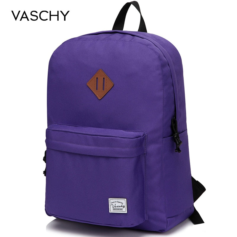 VASCHY Men Women Backpack College High Middle School Bags for Teenager Boy Girls Travel Backpacks Mochila Rucksacks