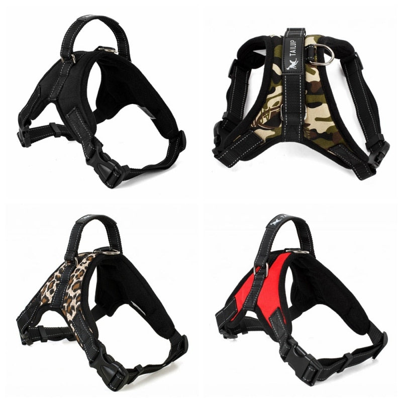 Big Heavy Duty Dog Pet Harness Collar Adjustable Padded Extra Big Large Medium Small Dog Harnesses vest Husky Dogs Supplies