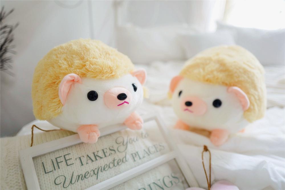 Cute cartoon plush hedgehog doll soft cotton plush kawaii hedgehog plush toy baby night birthday gift for kids