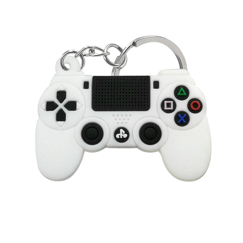 1PCS PVC new style Game Machine Keychain & Keyring Cute Gamepad Joystick Key Chain Keychains Bag Car Hanging fit men boy keys