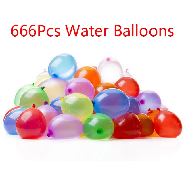 222PCS Magic Water Balloons Launcher Water Bombs Swimming Pool Beach Toys For Kids  Balloon 3 Person Launchers War Game