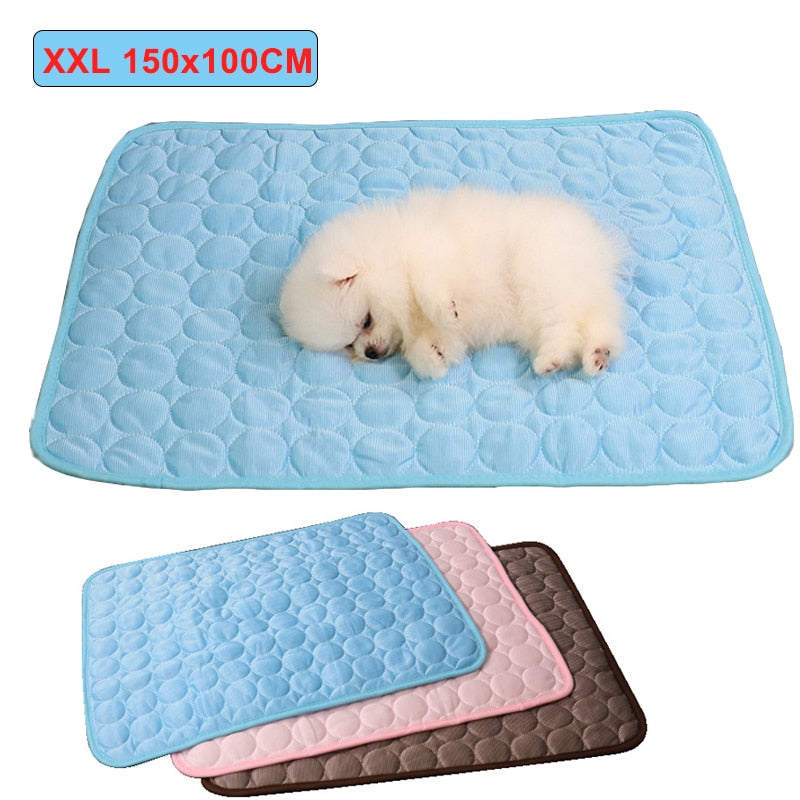 Dog Cooling Mat Summer Pad Pet Mat Bed for Dogs Cat Blanket Sofa Breathable Summer Washable Pet Supplies Accessories