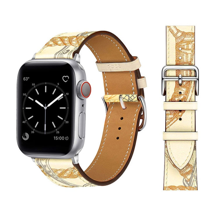 Leather Strap For Apple Watch Band 49mm 44mm 40mm 41mm 38mm 42 Single Tour Bracelet Correa iWatch Ultra Serie 3 4 6 SE 7 8 45mm