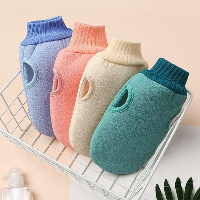 1pc Bath For Peeling SPA Exfoliating Body Cleaning Scrub Mitt Rub Dead Skin Gloves For Shower Body Brush Towel Foam Body Massage