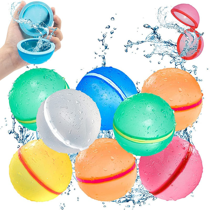 Magnetic Reusable Water Balloon Quick Fill Self Sealing Water Bomb Water Balloons  Splash Balls for Kid Swimming Pool