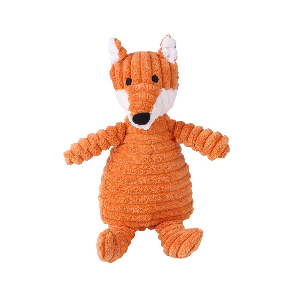 Corduroy Dog Toys for Small Large Dogs Animal Plush Dog Squeaky Toy Puppy Chew Toys Bite Resistant Pet Toy For Dogs Squeaker