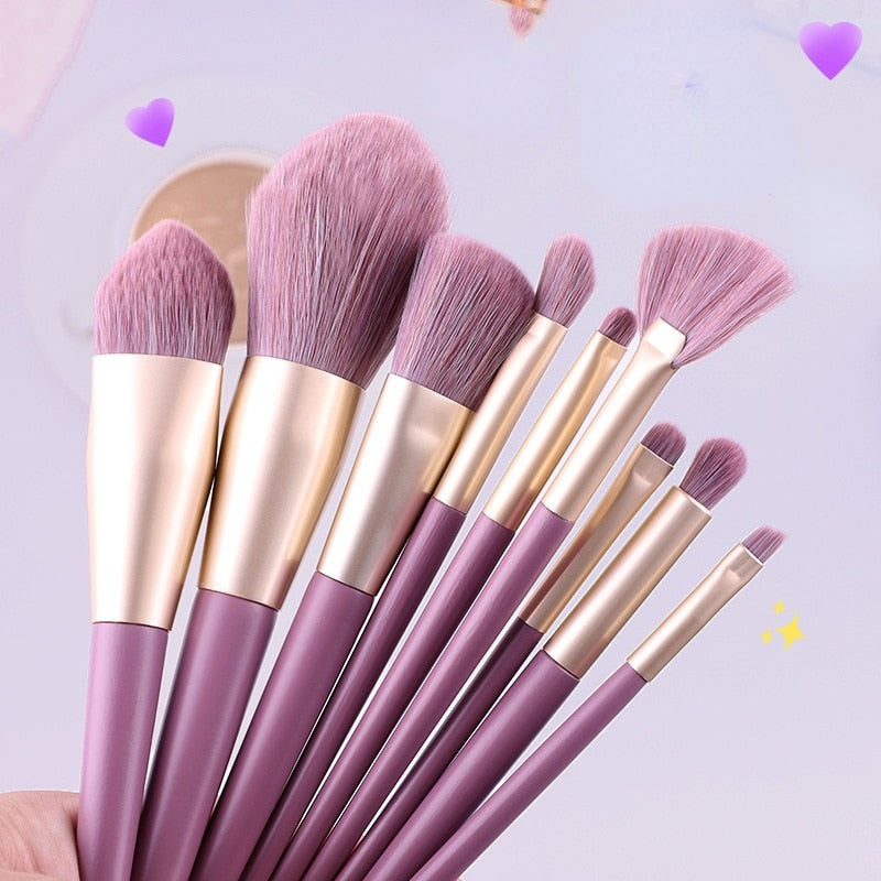 8-13 Pcs Soft Face Makeup Brushes Set Foundation Blush Powder Eye Shadow Highlighter Blending Make Up Cosmetic Brush Beauty Tool