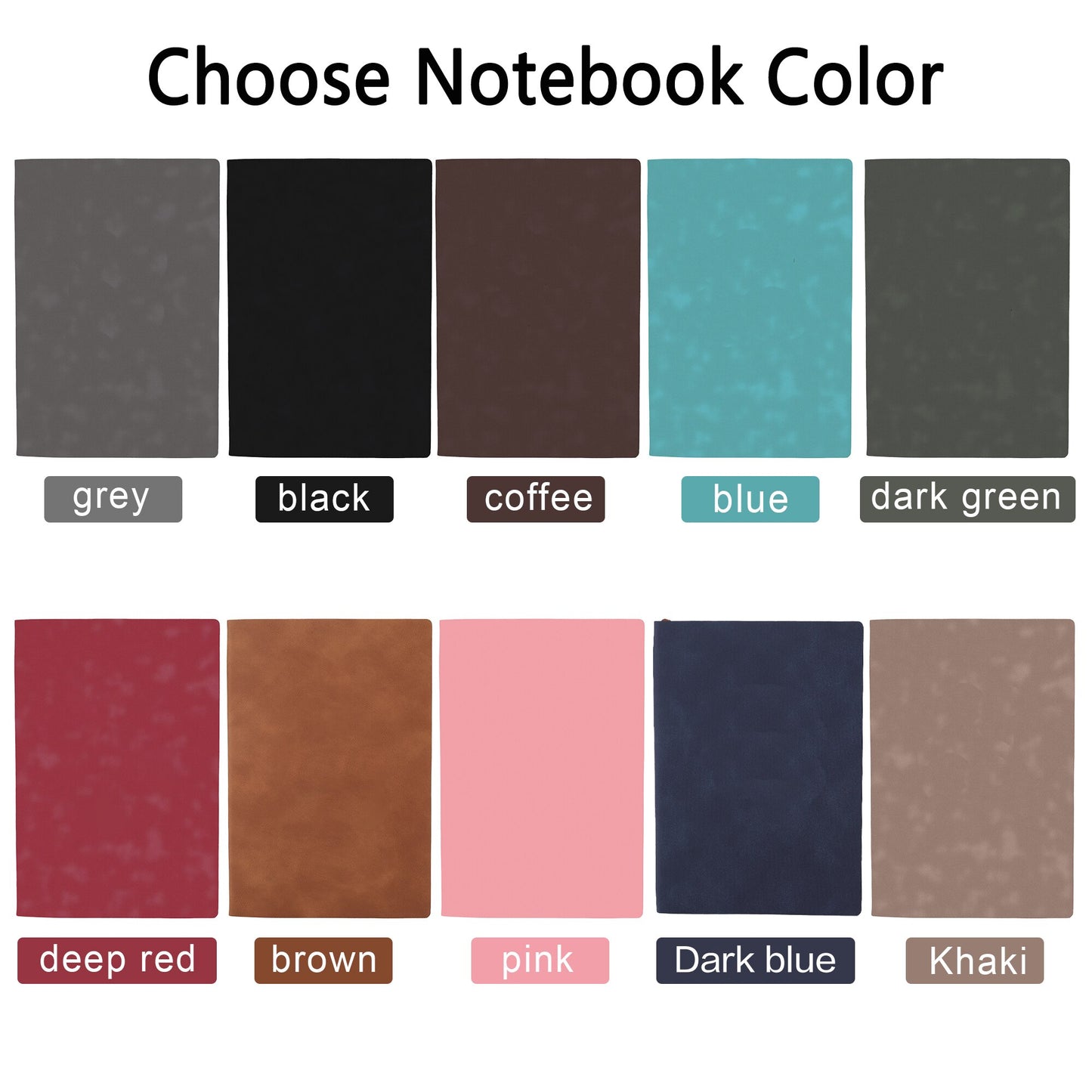 Customized DIY Leather Notebooks Soft Cover Business A5 Journals for Journal Personalized Graduation School Starts Kids Gifts