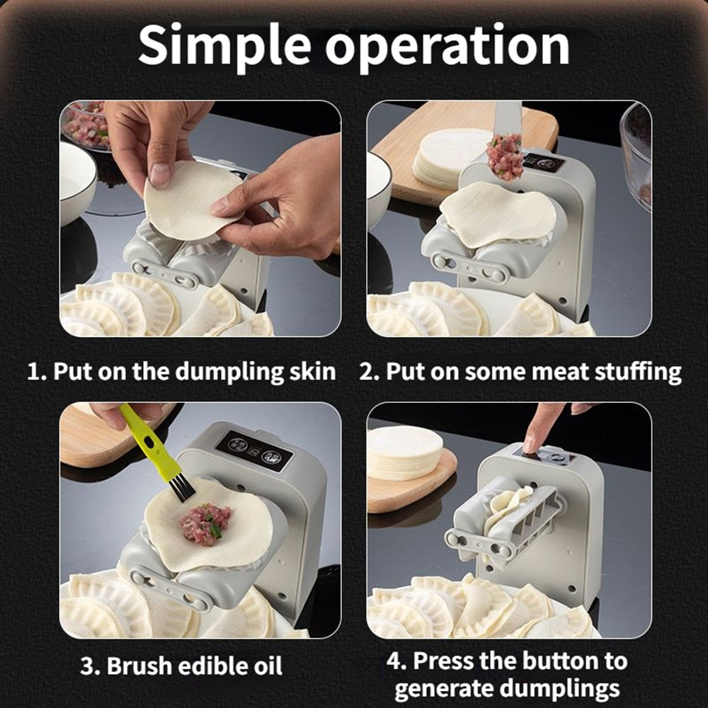 Automatic Electric Dumpling Maker Machine Dumpling Mould Pressing Dumpling Skin Mould Automatic Manual Accessories Kitchen Tool