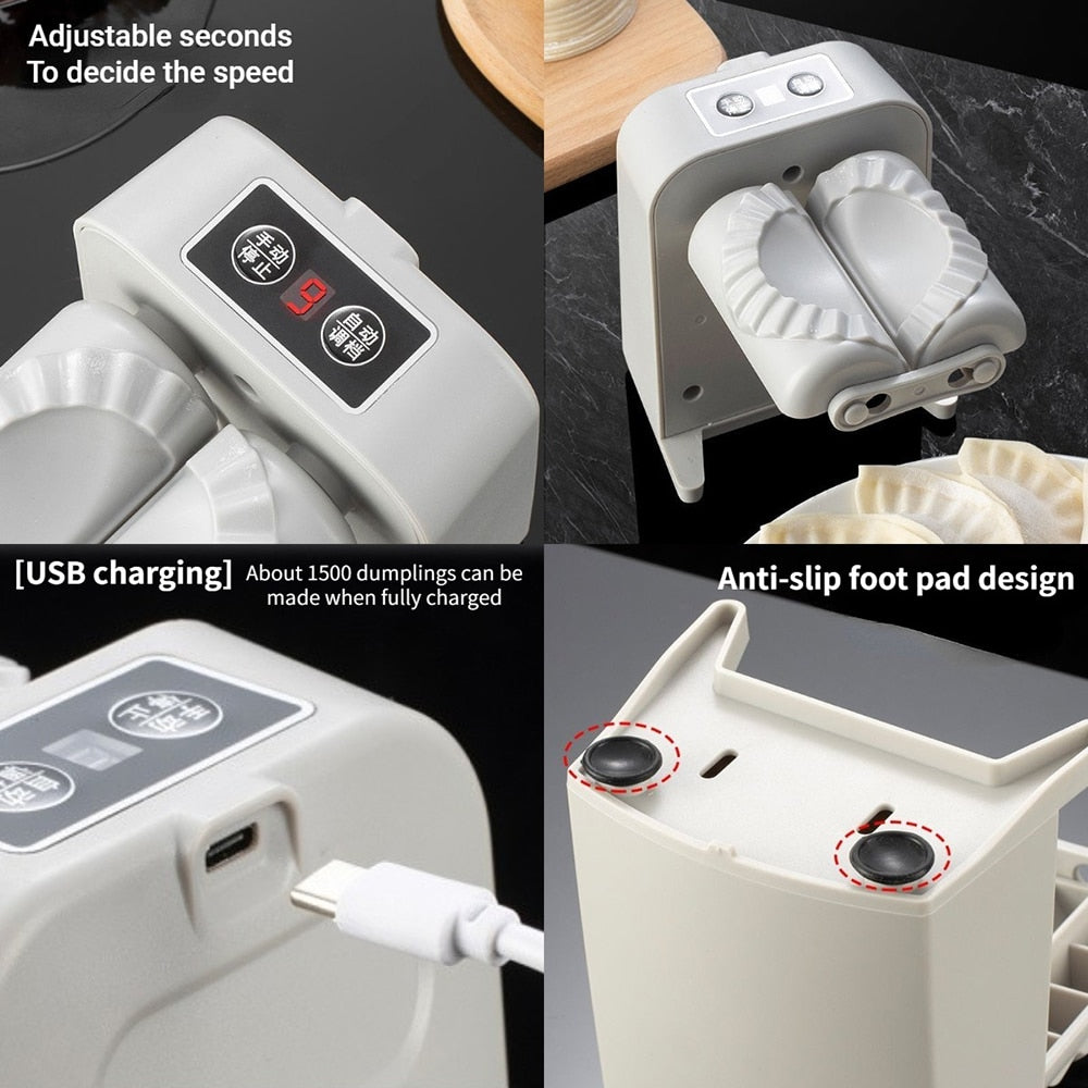 Automatic Electric Dumpling Maker Machine Dumpling Mould Pressing Dumpling Skin Mould Automatic Manual Accessories Kitchen Tool