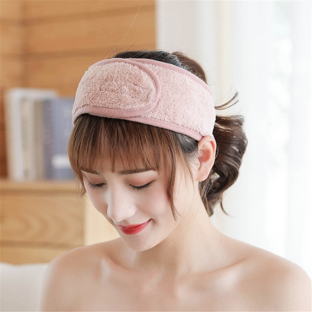 Women Adjustable Hairband Makeup Head Bands Wash Face Headband Yoga Spa Bath Shower Hair Holder for Cosmetic Make Up Accessories