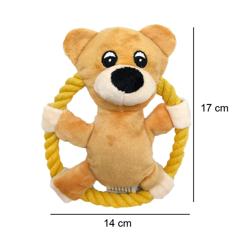 Funny Pet Toy Animals Shape Chew Toys For Dogs Squeaker Puppy Squeak Molar Dog Toy Interactive Training Dog Accessories