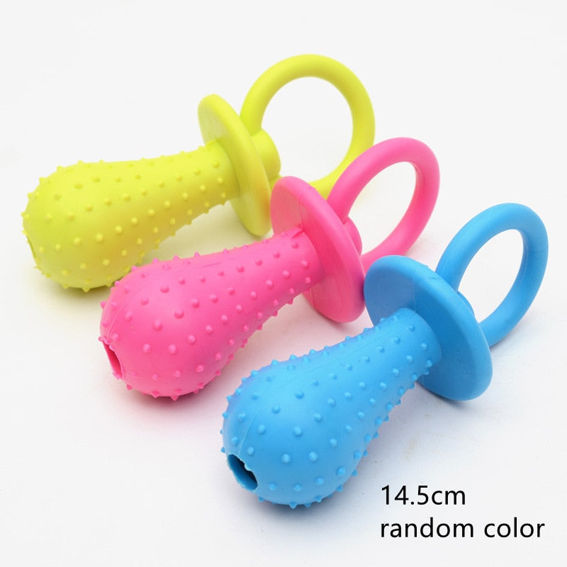 1PCS Pet Toys for Small Dogs Rubber Resistance To Bite Dog Toy Teeth Cleaning Chew Training Toys Pet Supplies Puppy Dogs Cats