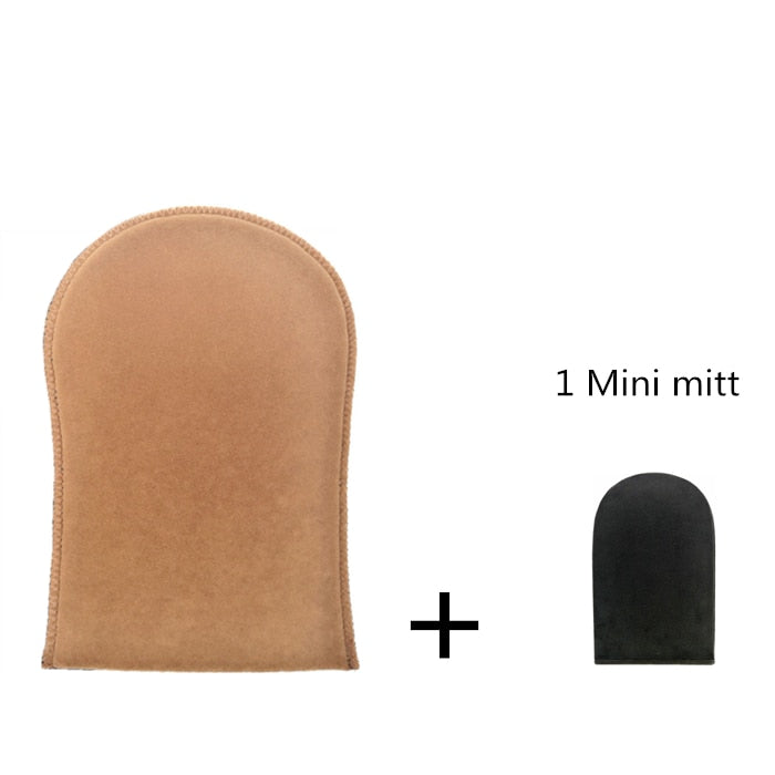 Self Tanning Mitt Glove Reusable Body Face Bath Cleaning tools Back Tan Applicator Exfoliating Tan Removal Mitt