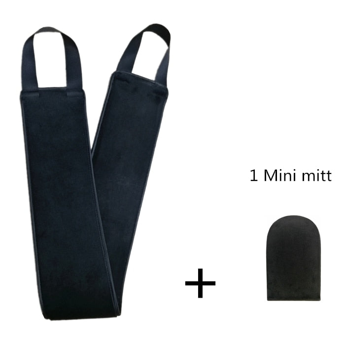 Self Tanning Mitt Glove Reusable Body Face Bath Cleaning tools Back Tan Applicator Exfoliating Tan Removal Mitt