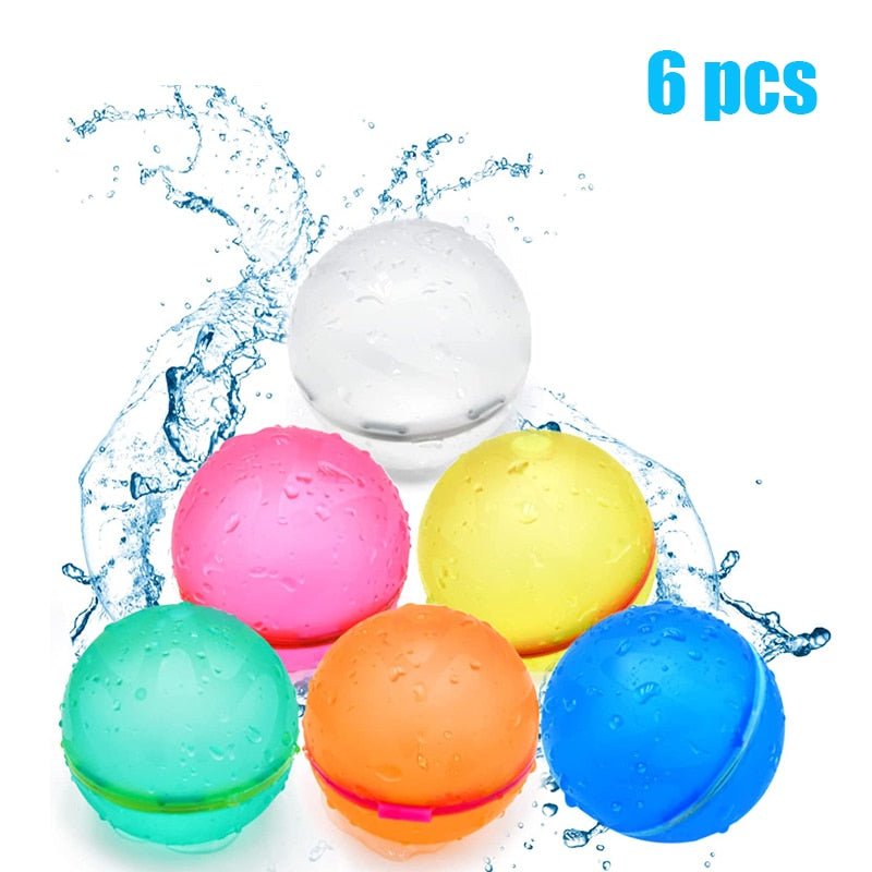 Magnetic Reusable Water Balloon Quick Fill Self Sealing Water Bomb Water Balloons  Splash Balls for Kid Swimming Pool