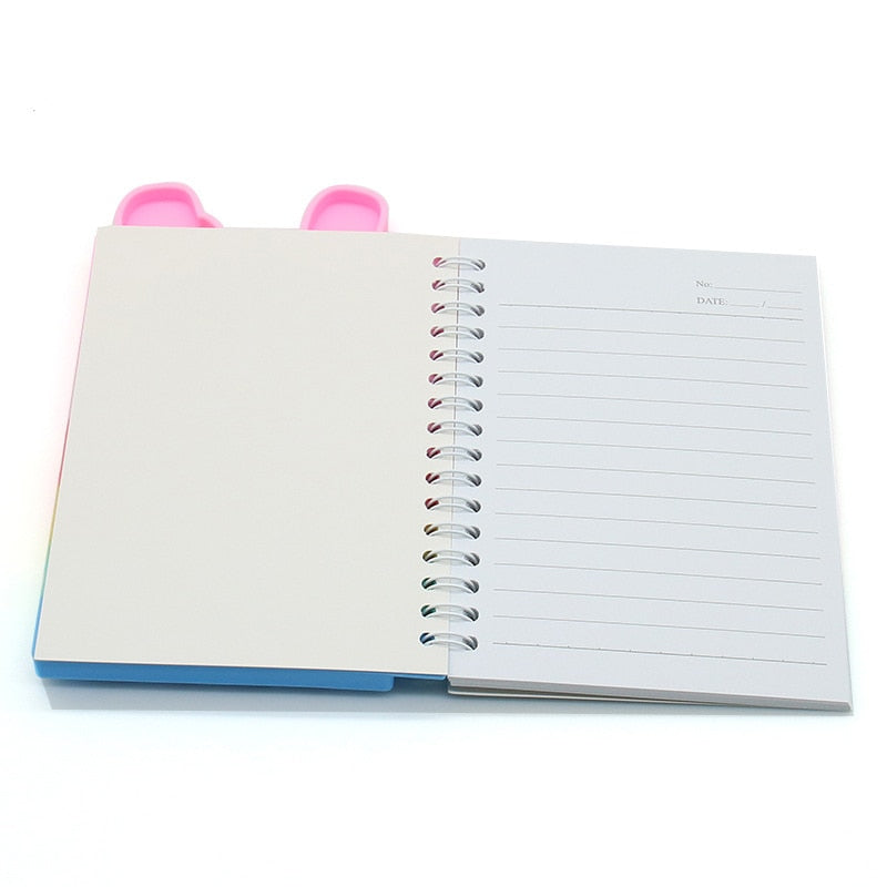 Kawaii Notebook Pop Its Notebook Silicone Pop Cover Note Pads Fidget Sensory Toys Mini Journal School Supplies Kids Stationery